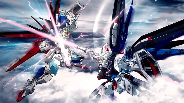 gundam robots fight mecha 1920x1080  Anime Gundam Seed HD Art