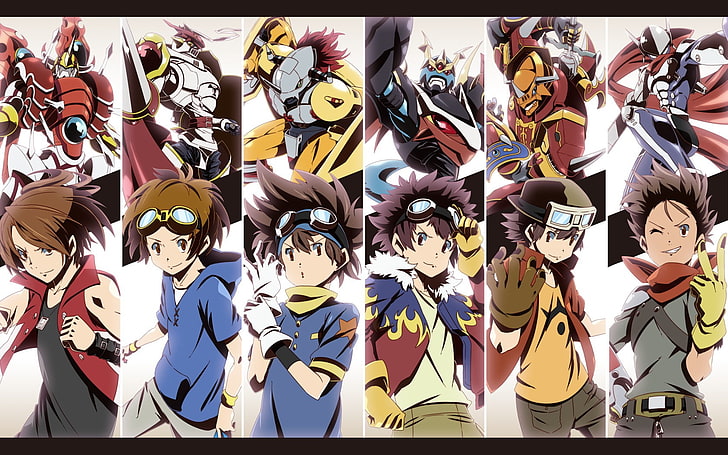Hd Wallpaper Anime Art Digimon Team Leaders Anime Digimon Hd Art
