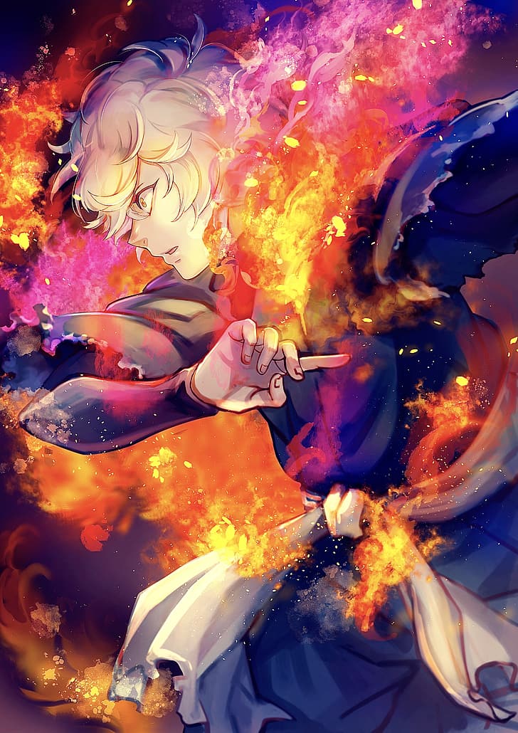 Papeis de parede Fogo Demônios YukiTakagi520Me To Hell Chifre Anime  Fantasia baixar imagens