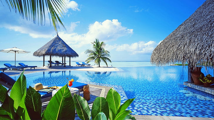 tourism, maldives, landaa giraavaru, real estate, sea, lagoon, HD wallpaper