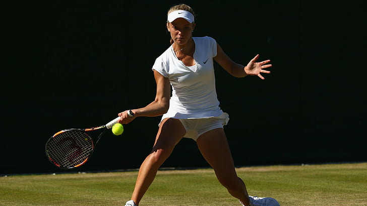 Katie Swan, tennis, tennis rackets, women, HD wallpaper