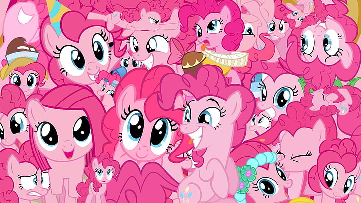 My Little Pony character wallpaper, Pink, Pinkie Pie, Multfilm