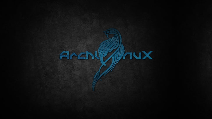 blue bird illustration, Linux, arch, Arch Linux, digital art, HD wallpaper