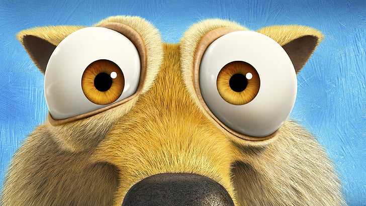 Scrat from Ice Age movie, Ice Age 5: Collision Course, squirrel