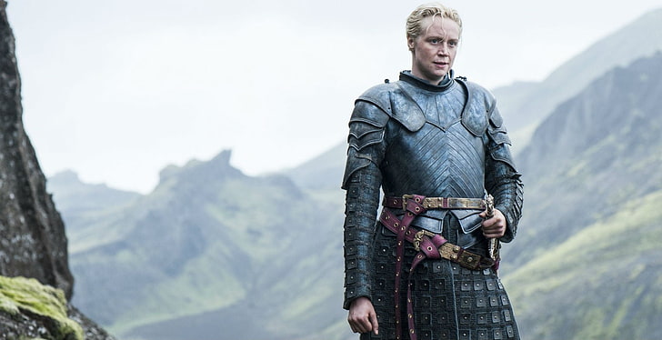 male Game of Thrones characeter, Gwendoline Christie, brienne of tarth, HD wallpaper