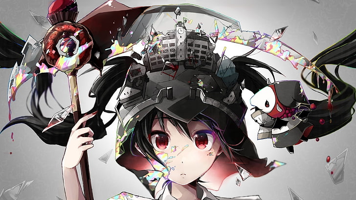 HD wallpaper: anime girl, staff, different theme, mode of transportation |  Wallpaper Flare