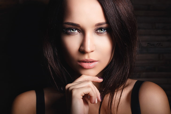 model, Angelina Petrova, Denis Petrov, face, portrait, women