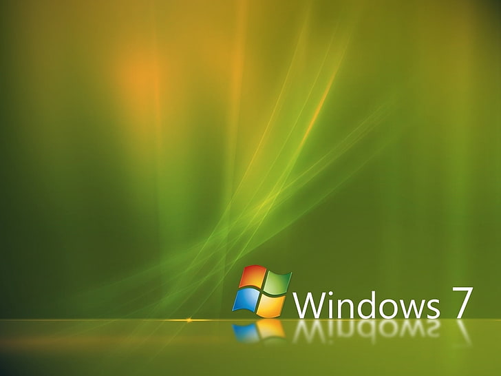 Windows 7 wallpaper, microsoft, light, shining, no people, communication HD wallpaper