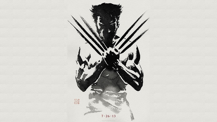 artwork, Wolverine, adamantium, claws, X-Men, HD wallpaper