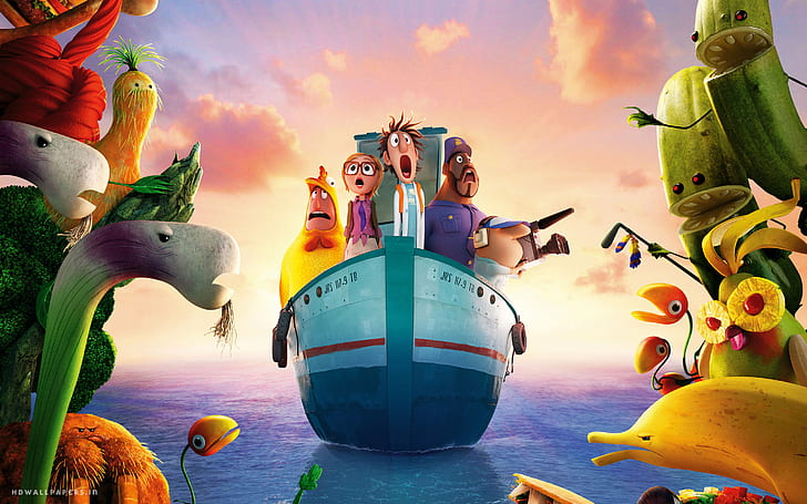 Cloudy with a Chance of Meatballs 2 2013, HD wallpaper