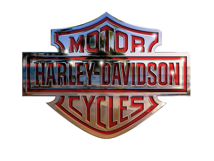 HD wallpaper: Harley-Davidson Motorcycles logo, Metal, text, communication  | Wallpaper Flare