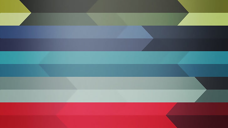multicolored pattern, digital art, minimalism, stripes, blue, HD wallpaper