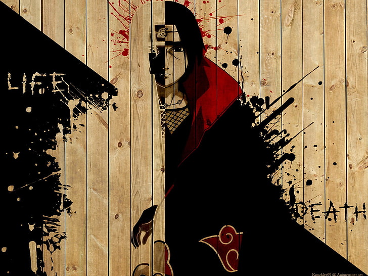 Sasuke of Naruto illustration, Naruto Shippuuden, manga, anime, HD wallpaper