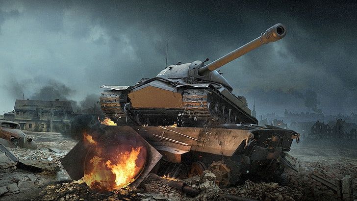 armored military tank digital wallpaper, WoT, World Of Tanks HD wallpaper