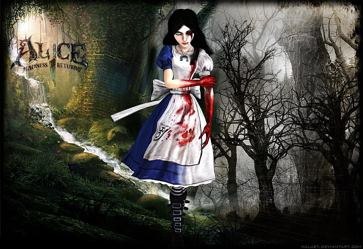 Alice in Wonderland illustration, Video Game, Alice: Madness Returns, HD wallpaper
