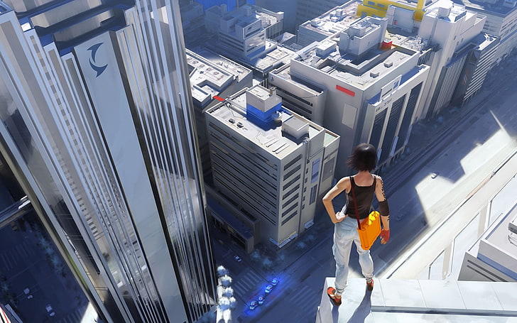 Mirror's Edge, architecture, one person, full length, real people