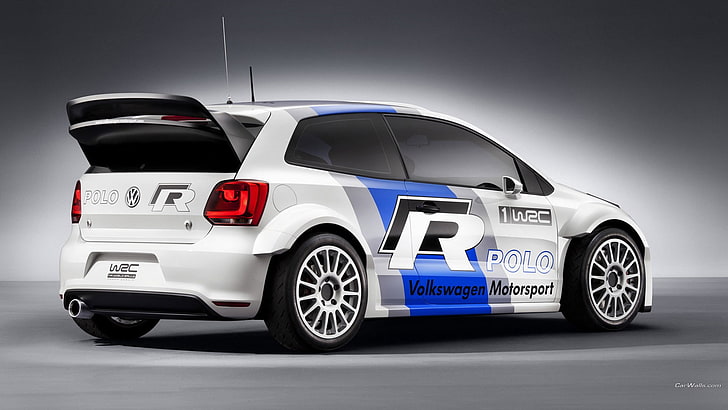 car, Volkswagen, VW Polo WRC, rally cars, mode of transportation, HD wallpaper
