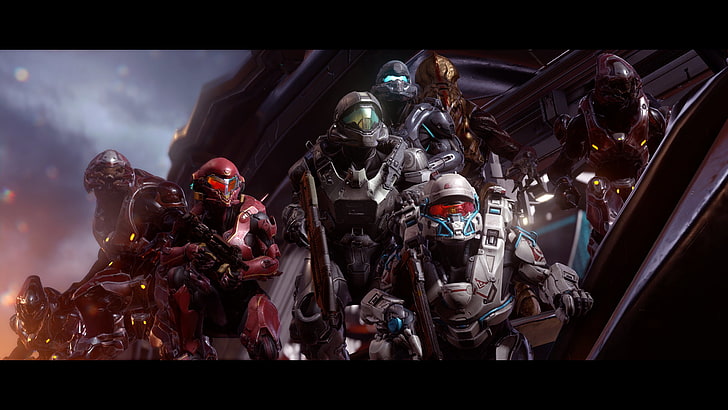 Halo digital wallpaper, Halo 5, Blue Team, Osiris Squad, representation