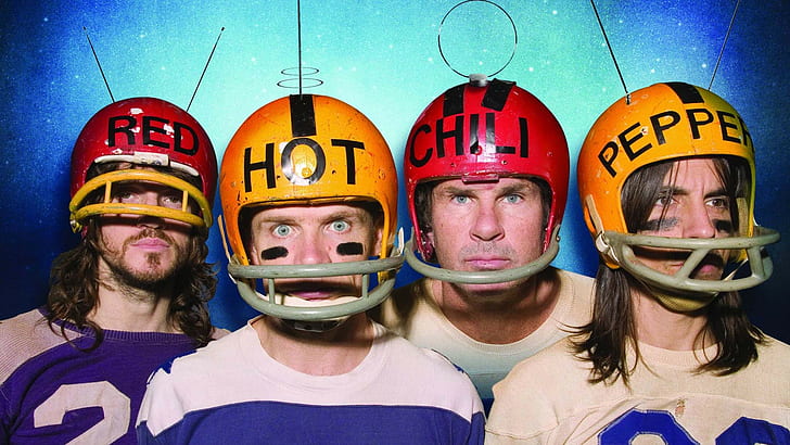 Red Hot Chili Peppers, helmet, rock bands, antenna, music, HD wallpaper