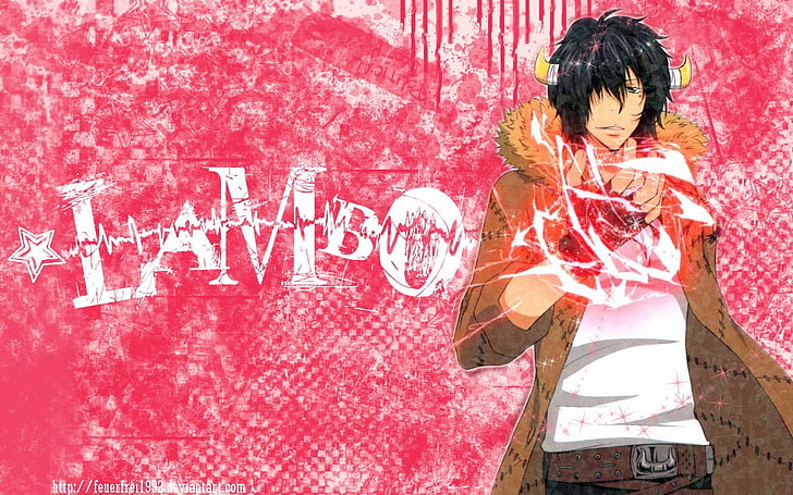 Anime, Katekyō Hitman Reborn!, Lambo (Katekyō Hitman Reborn!), HD wallpaper