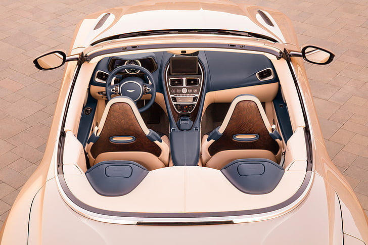 5k, 2018 Cars, Aston Martin DB11 Volante, interior, HD wallpaper
