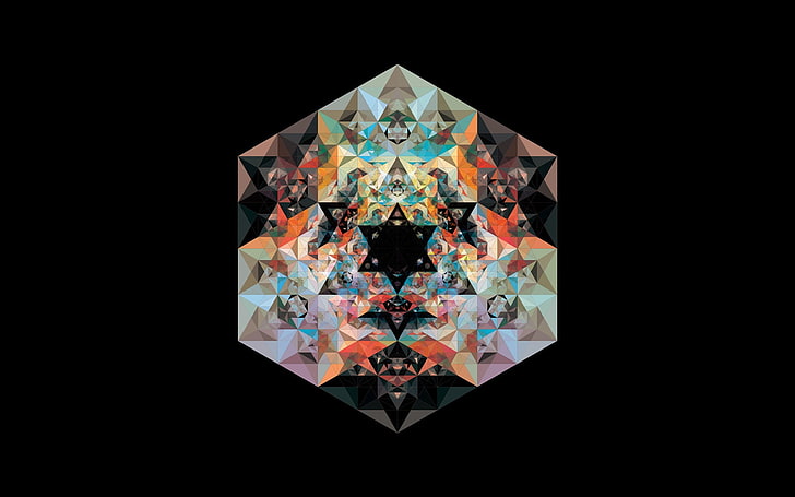 optical illusion wallpaper, Andy Gilmore, geometry, digital art, HD wallpaper