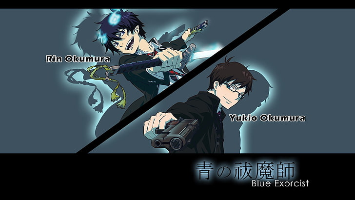 Rin Okumura and Yukio Okumura Blue Exorcist, Okumura Rin, Okumura Yukio