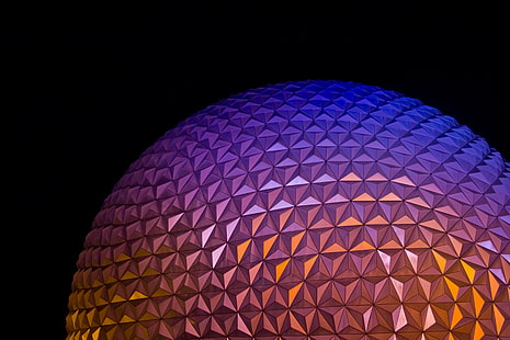 Dome, Epcot, Theme Park, Walt Disney World Resort, Modern architecture HD wallpaper