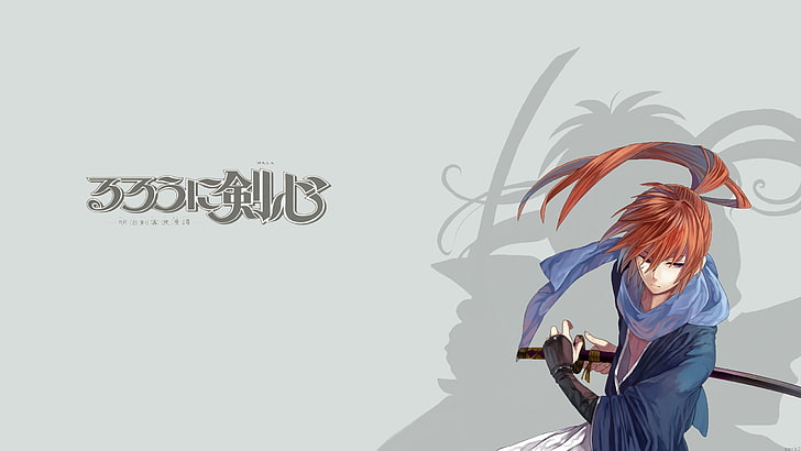 male anime wallpaper, Samurai X, Rurouni Kennshin, Himura Kenshin
