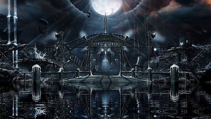 Imaginaerum digital wallpaper, panorama, Nightwish, album 2011