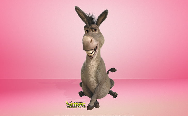 Donkey, Shrek Forever After, Donkey from Shrek, Cartoons, shrek the final chapter, HD wallpaper