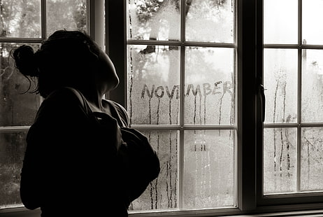 HD wallpaper: autumn, fall, girl, girls, mood, november, rain, sadness,  window | Wallpaper Flare
