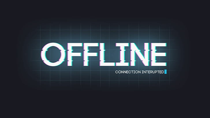 HD wallpaper: Routine Text HD, offline connection interrupted sign |  Wallpaper Flare
