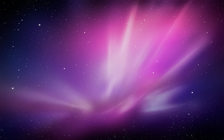 Purple, Violet, Aurora, Stock, Mac OS X, HD, 5K