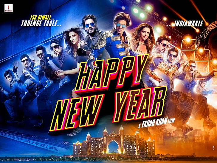 Happy New Year Movie HD, 1920x1440, shahrukh khan, deepika padukone, HD wallpaper