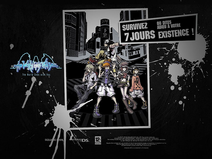 video games, The World Ends With You, text, western script, HD wallpaper