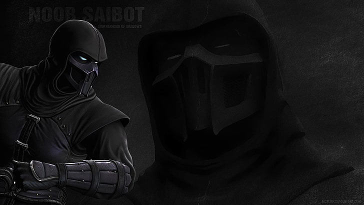Download Noob Saibot Unleashing Darkness in Mortal Kombat Wallpaper