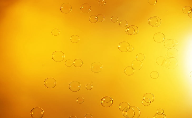 HD wallpaper: Orange Bubbles, clear bubbles, Artistic, Abstract, yellow,  water | Wallpaper Flare