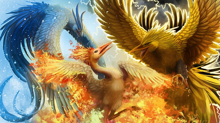 HD wallpaper: eagle illustration, Pokémon, Articuno (Pokémon), Flame, Legendary  Pokémon | Wallpaper Flare