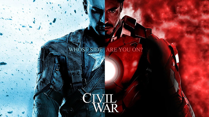 Civil War wallpaper, Iron Man, Captain America, Captain America: Civil War