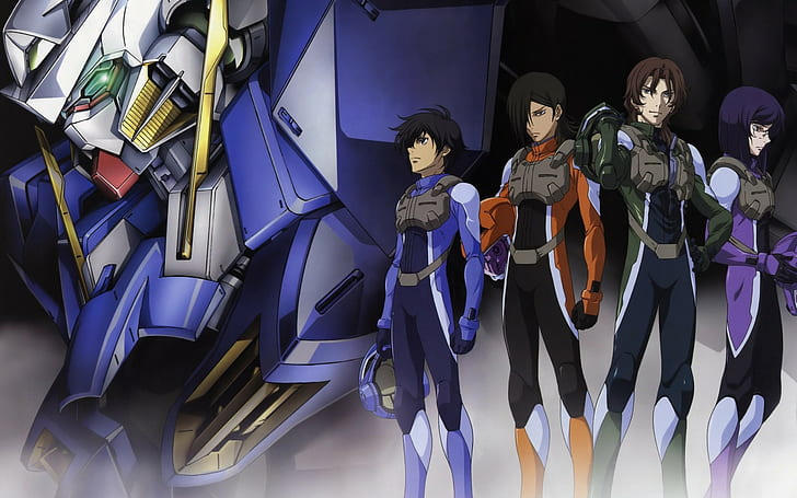 anime, Mobile Suit Gundam 00, Setsuna F. Seiei, Exia, Gundam 00 exia, HD wallpaper