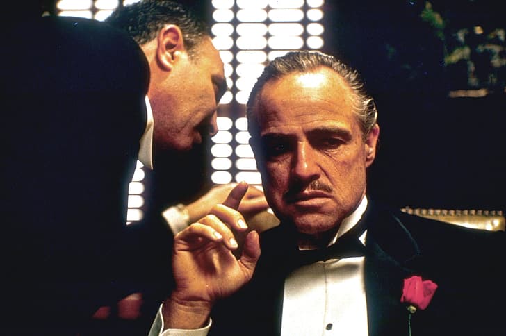 The Godfather, Vito Corleone, Marlon Brando, HD wallpaper