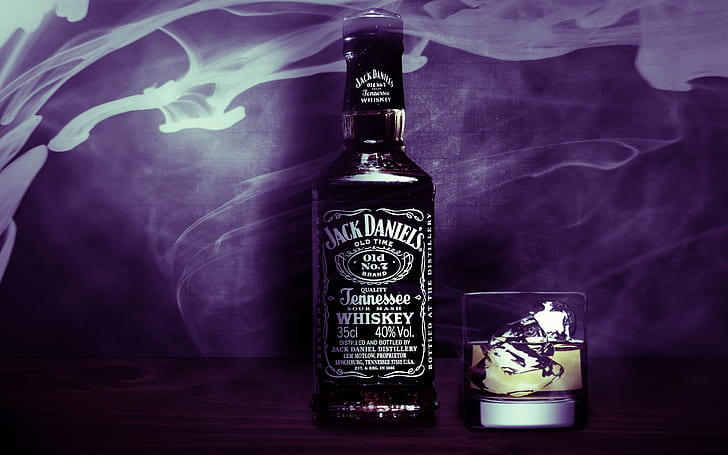 Jack Daniels, jack daniel's old tennessee whiskey, alchool, bottle, HD wallpaper