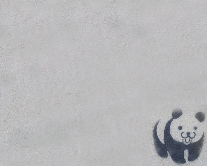 Hd Wallpaper Panda Simple Animals Artwork Wallpaper Flare