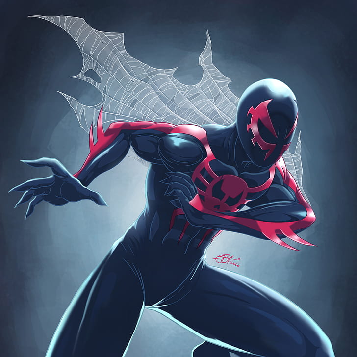 Spider-Man 2099, Fan art, 4K, HD wallpaper