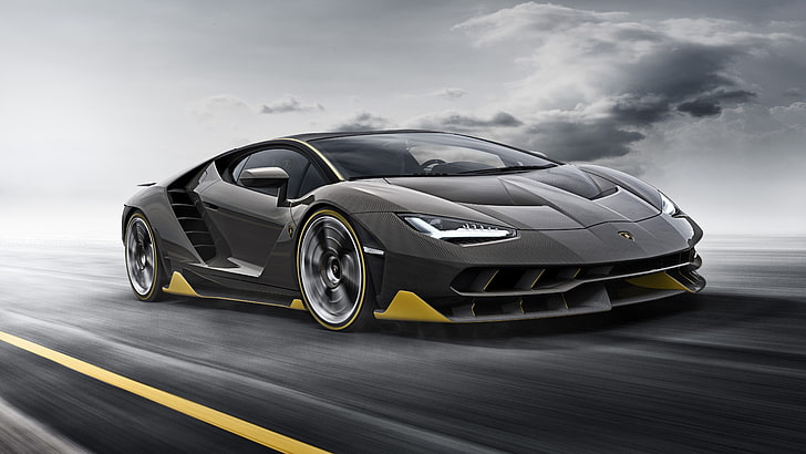Lamborghini Centenario LP770-4, car, vehicle, Super Car , motion blur, HD wallpaper