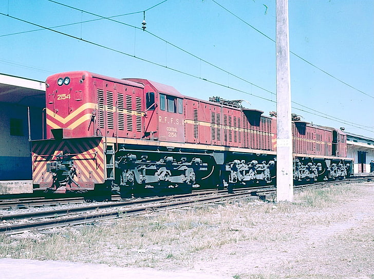 train, R.F.F.S.A, locomotive, diesel locomotive, rail transportation, HD wallpaper