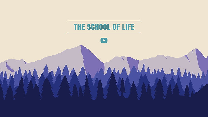 The School of Life, forest, landscape, YouTube, artwork, digital art, HD wallpaper