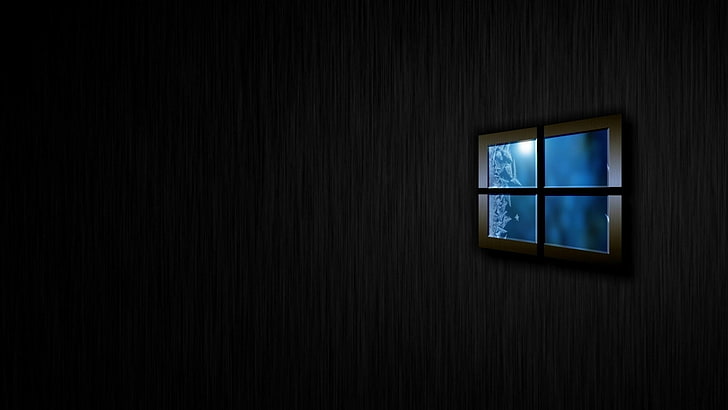 brown wooden window, Microsoft Windows, Windows 10, wall - building feature HD wallpaper
