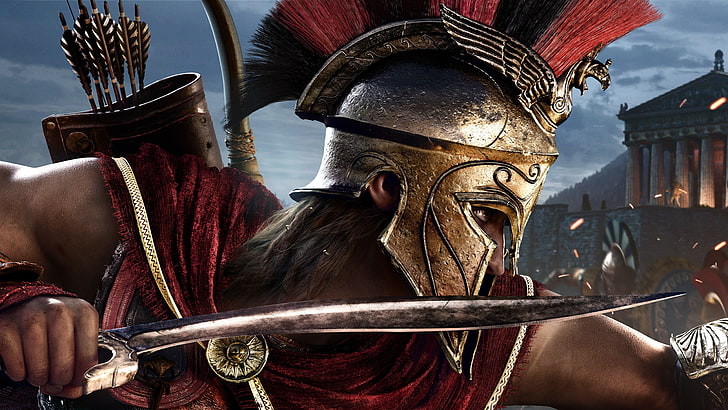 4K, Alexios, 8K, E3 2018, Assassins Creed: Odyssey, HD wallpaper